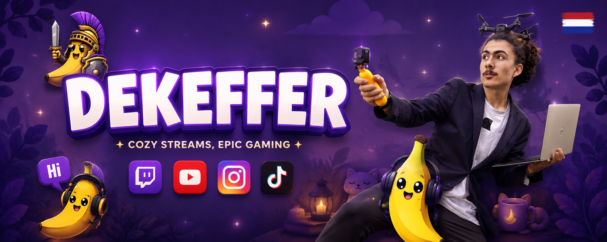 Banner of the socials channel named dekeffer